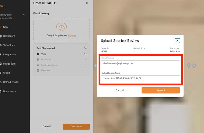 Uploader4 - upload name